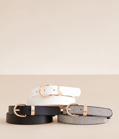 BKE 3 Pack Mixed Belt Set front view
