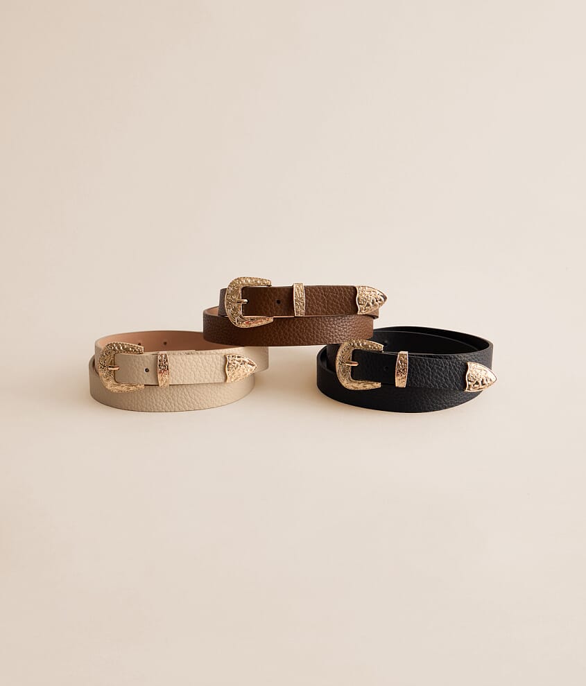 3 Pack Western Belt Set