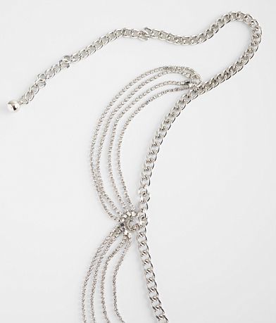 BKE Draped Rhinestone Chain Belt misc detail 1 view
