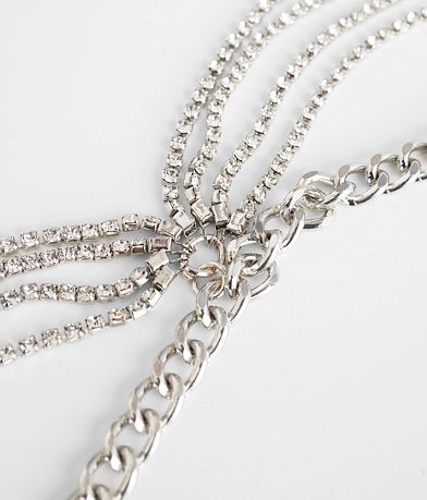 BKE Draped Rhinestone Chain Belt misc detail 2 view