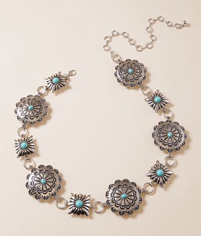 BKE Concho Chain Belt front view