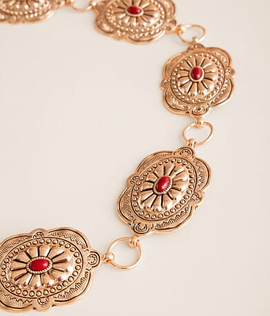 BKE Concho Chain Belt misc detail 1 view