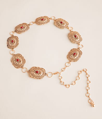 BKE Concho Chain Belt front view