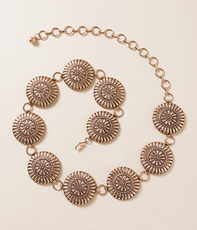 BKE Concho Chain Belt front view