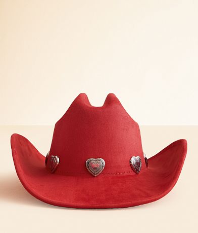 Illuma Heart Concho Cowboy Hat front view