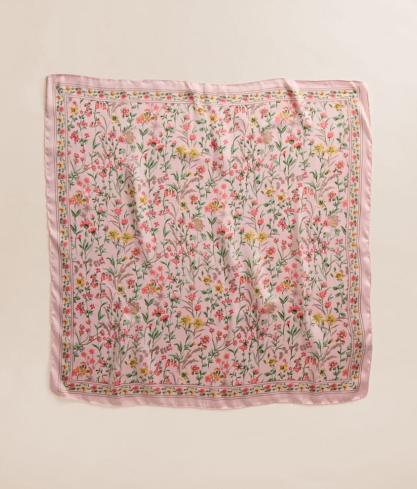 Floral Satin Scarf