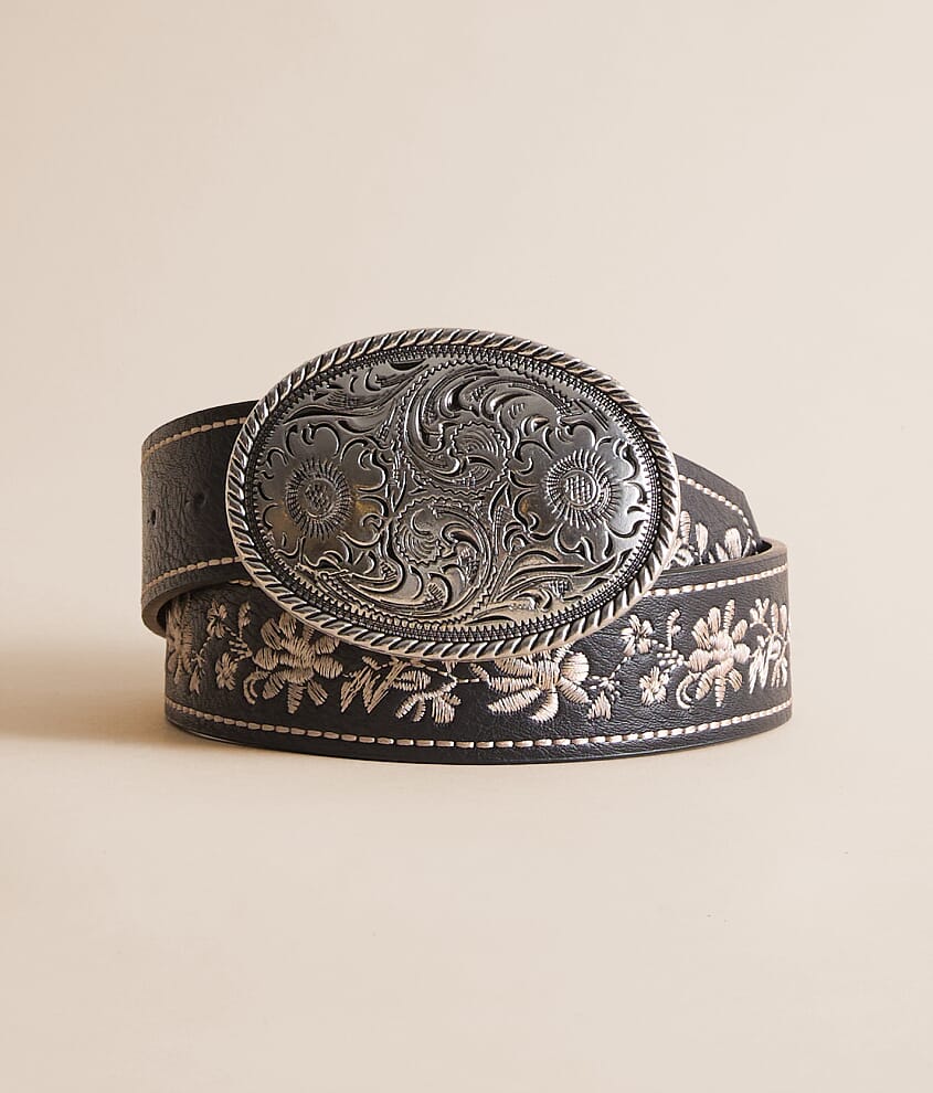 Embroidered Western Belt