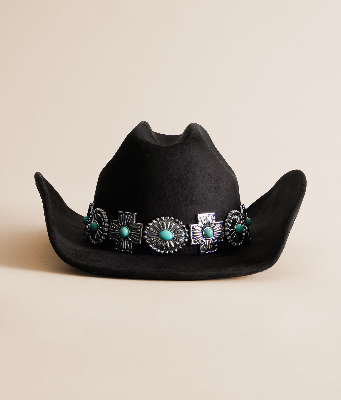 Boho Concho Buckle Embroidered Band Accent Western Cowboy Hat il_fullxfull.6401142302_mdth.jpg main image 2