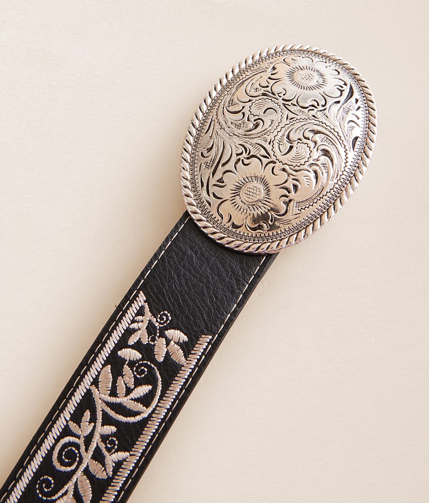 Embroidered Western Belt