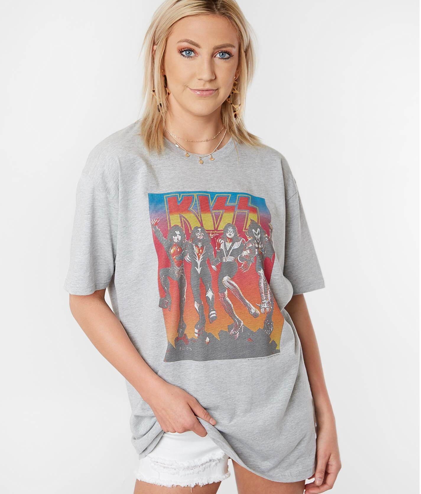 kiss band t shirt ladies