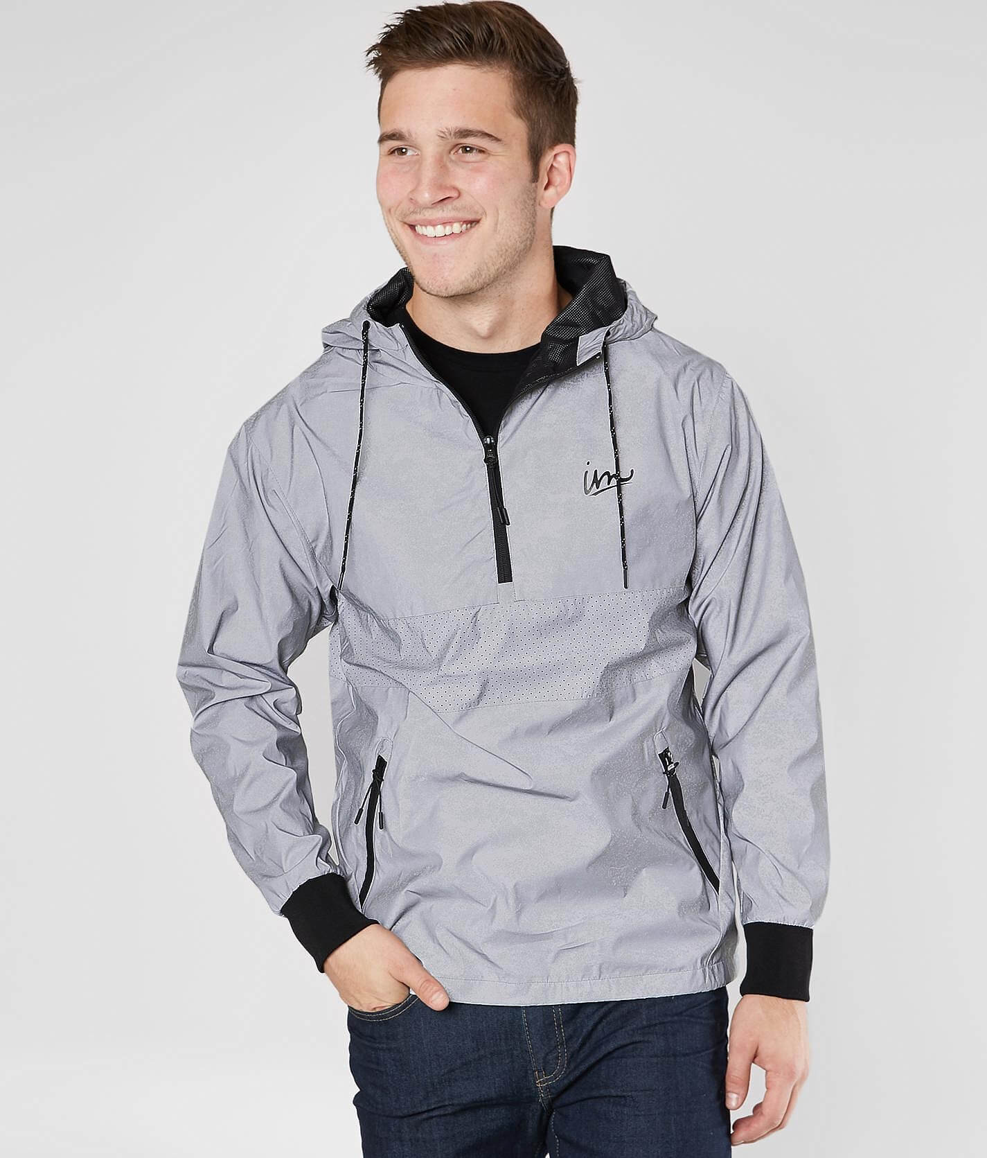 helix distressed reflective jacket