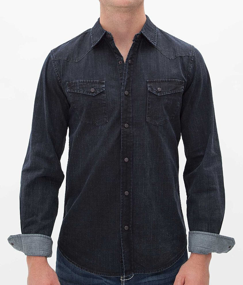 Projek Raw Coated Denim Shirt - Men's Shirts in Blue | Buckle