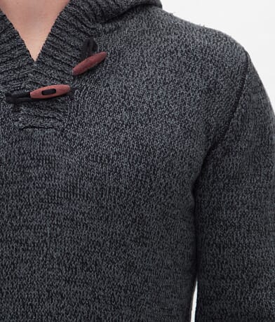 Projek Raw Toggle Henley Sweater front detail view