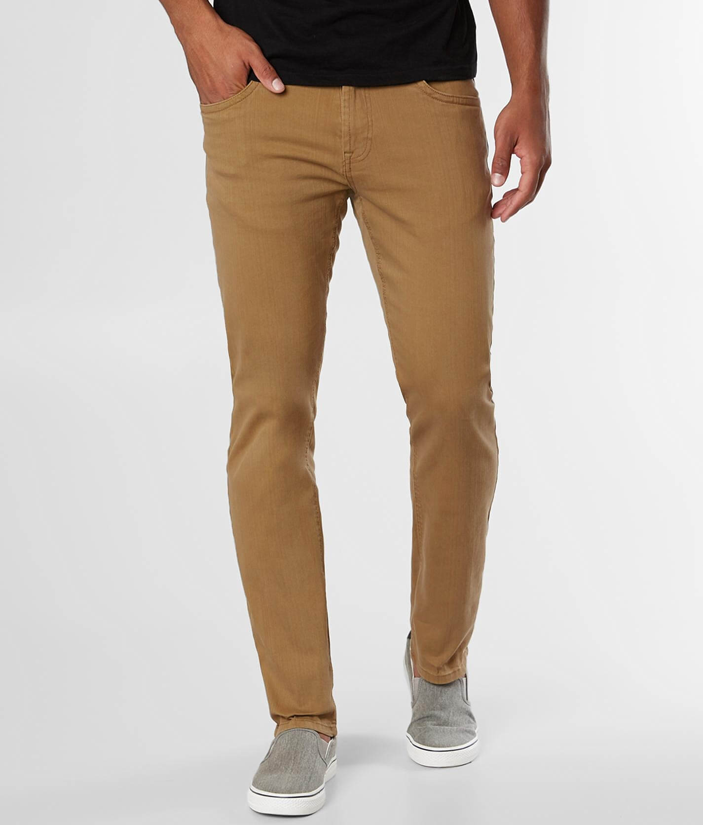 buckle khaki jeans