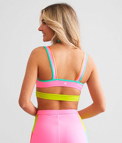 Hurley Around The Block Neon Swim Top BACK