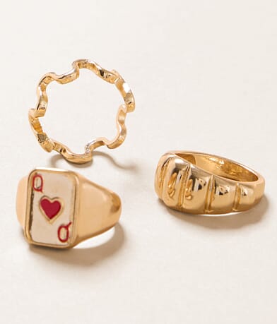 boutique by BKE 3 Pack Ring Set front view