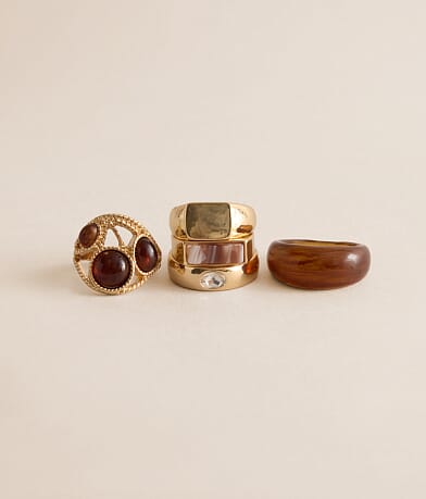 5 Pack Mixed Ring Set