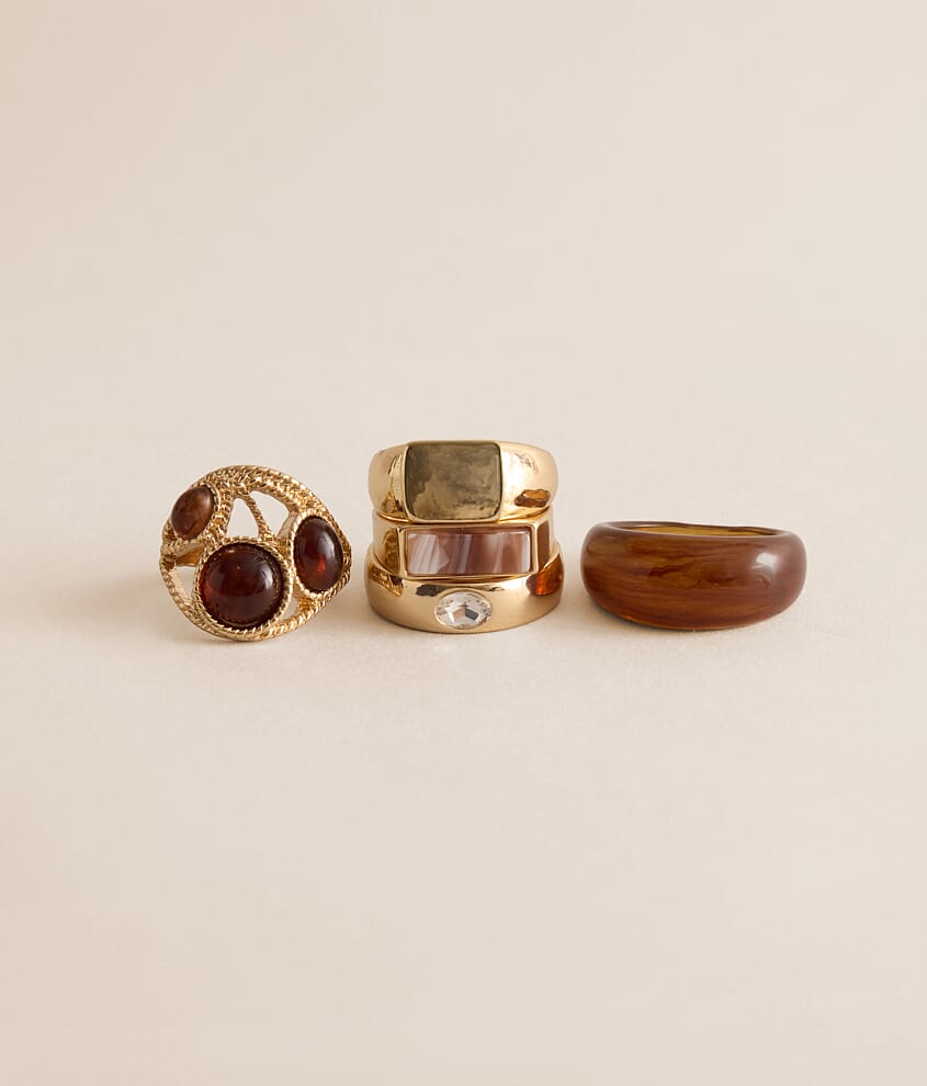 5 Pack Mixed Ring Set