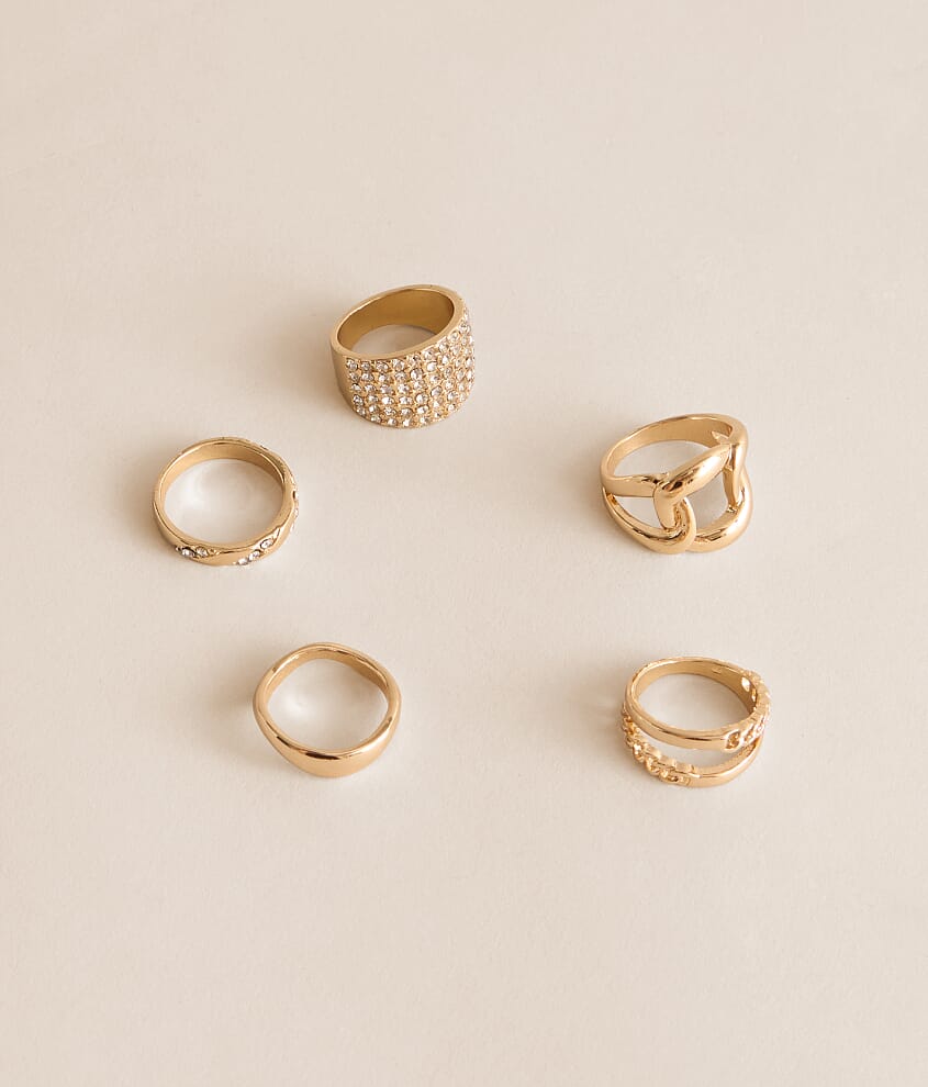5 Pack Glam Ring Set - thumbnail 2