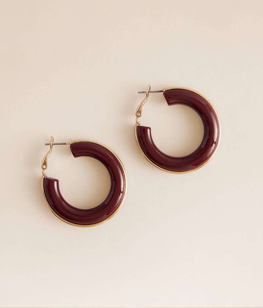 Resin Hoop Earring