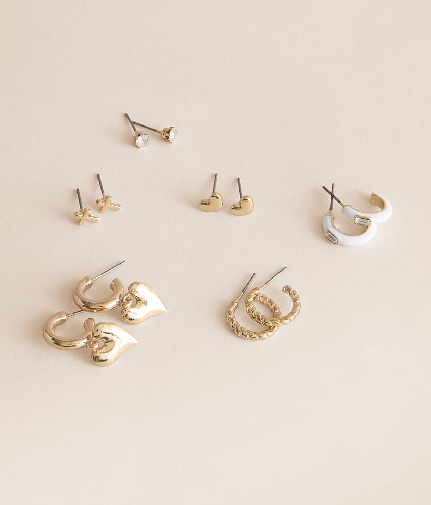 6 Pack Sweet Earring Set - thumbnail 2