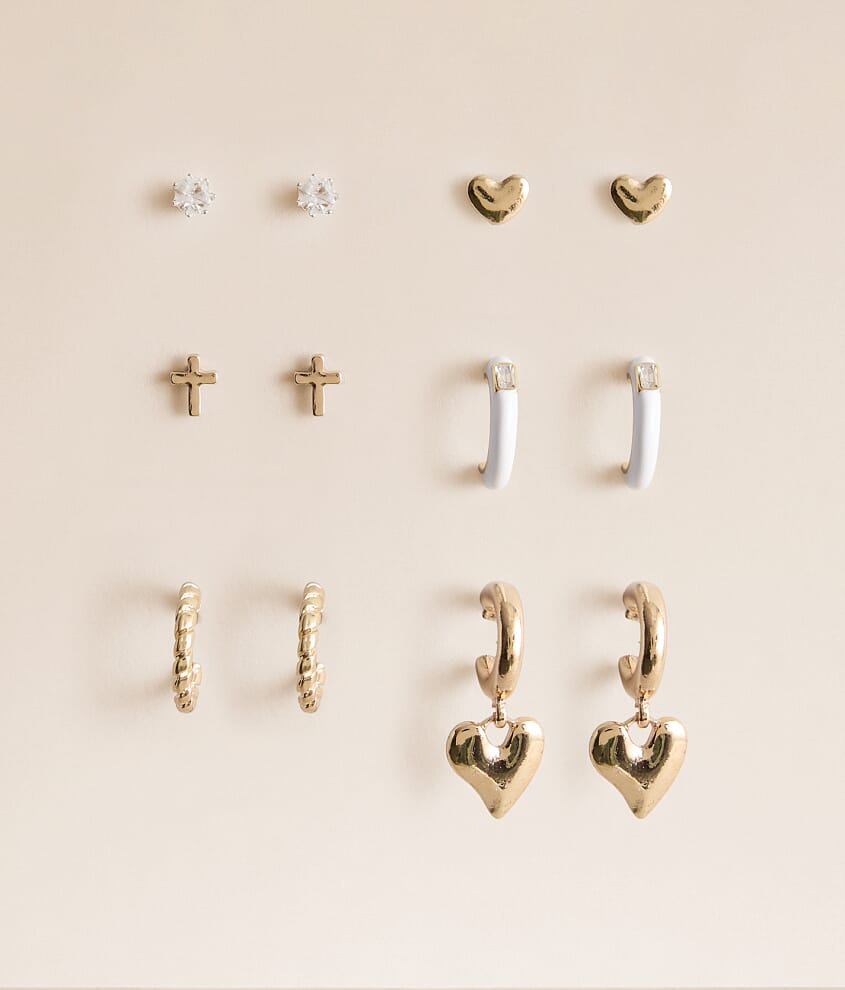 6 Pack Sweet Earring Set