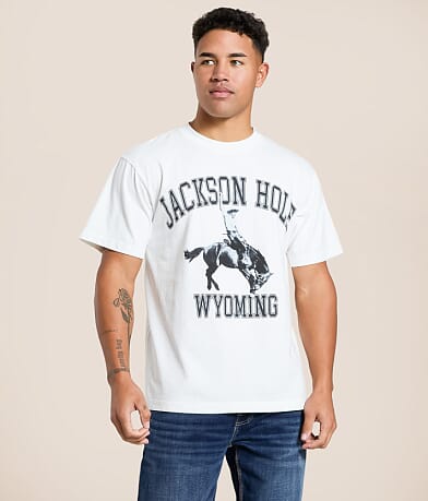 Diamond Cross Ranch Legendary Jackson Hole Wyoming T-Shirt front view