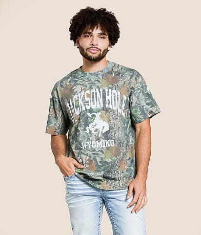 Diamond Cross Ranch Jackson Hole Camo T-Shirt front view