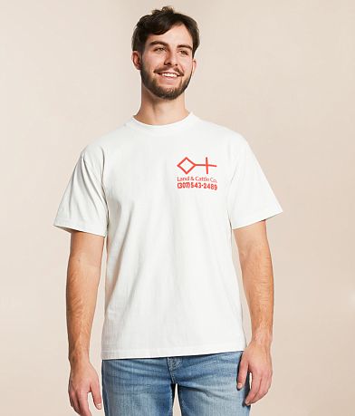 Diamond Cross Ranch Retro Address T-Shirt front view