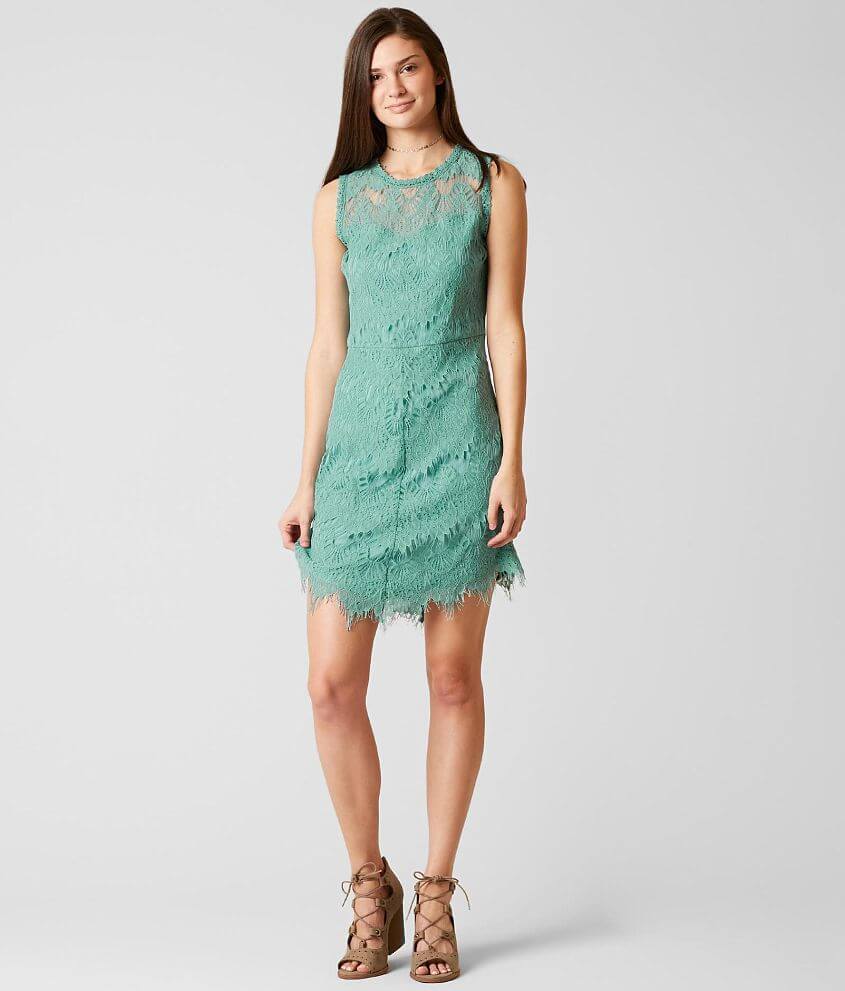 Daytrip Lace Dress - Women's Dresses in Dusty Turquoise | Buckle