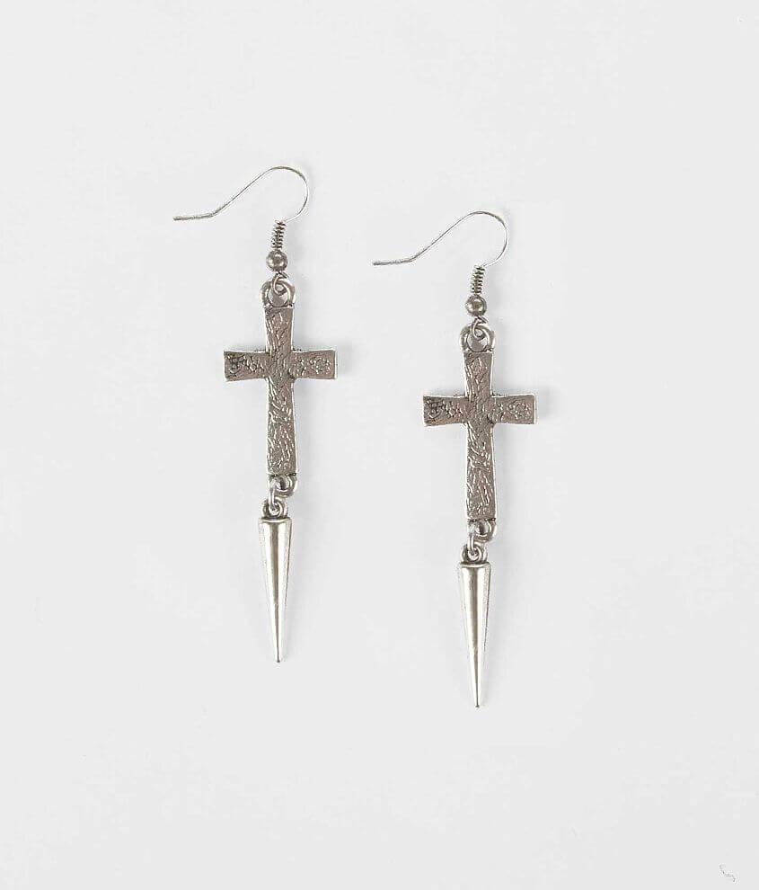 Daytrip Cross Dangle Earring front view