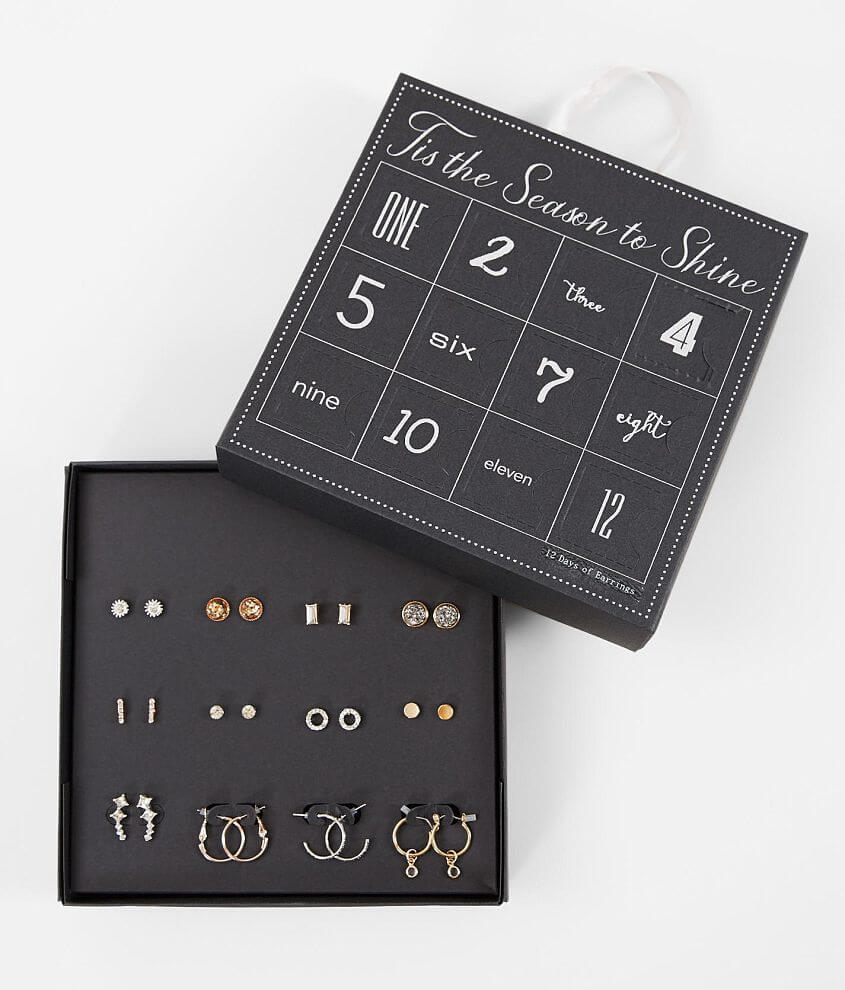 BKE 12 Days of Earrings Gift Set front view