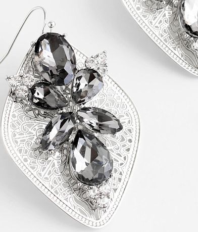 BKE Statement Rhinestone Earring misc detail 1 view