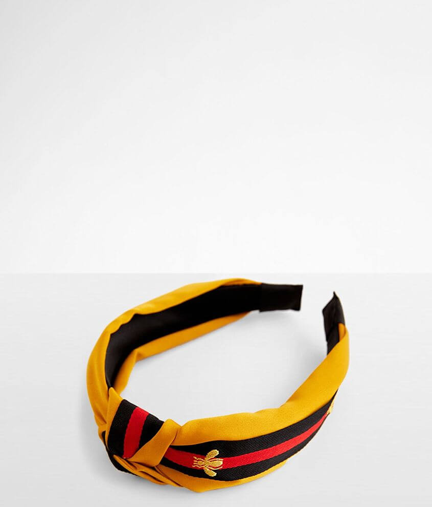 Striped Satin Headband front view