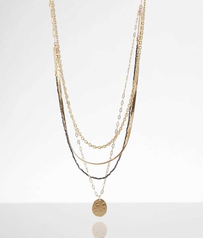 BKE Tiered Coin Necklace front view