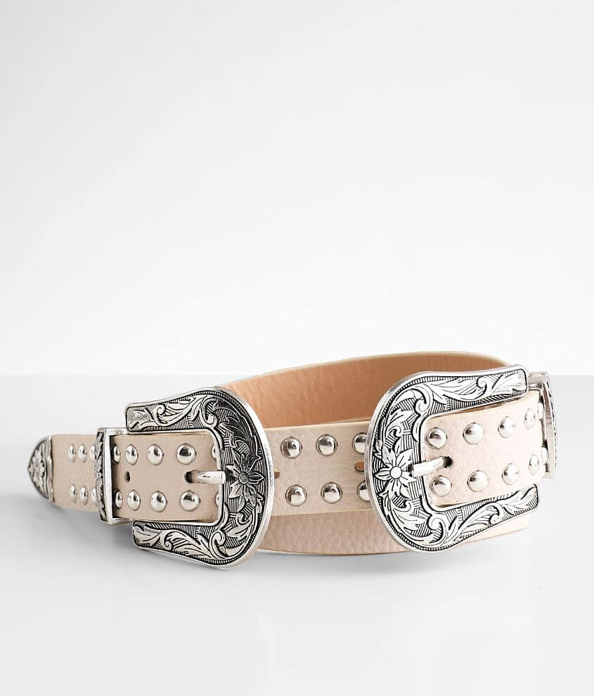 BKE Double Embossed Buckle Belt - Women's