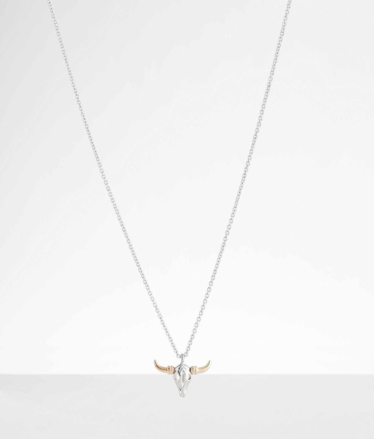 Alex and ani hot sale bull skull necklace