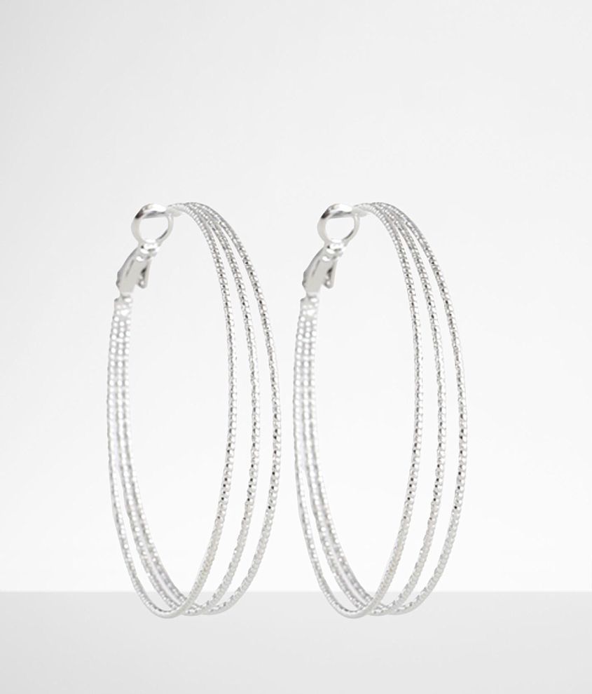 boutique by BKE Layered Hoop Earring front view