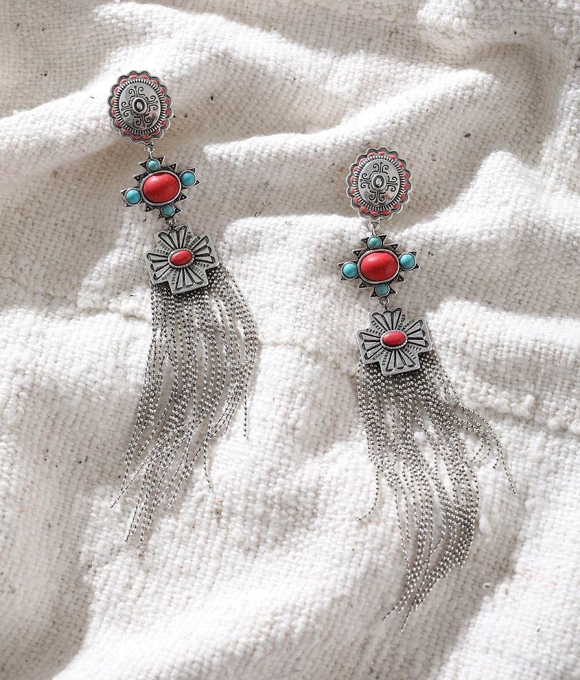 Fringe Earrings in Silver