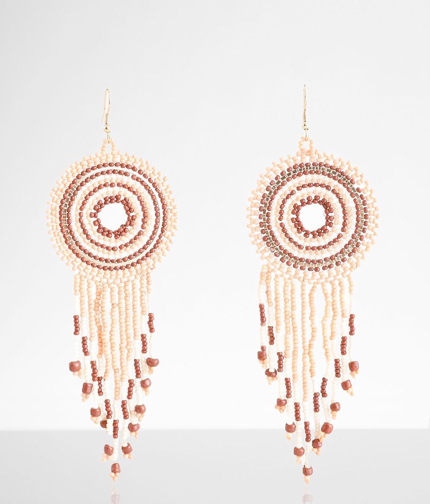 boutique by BKE Beaded Drop Earring front view