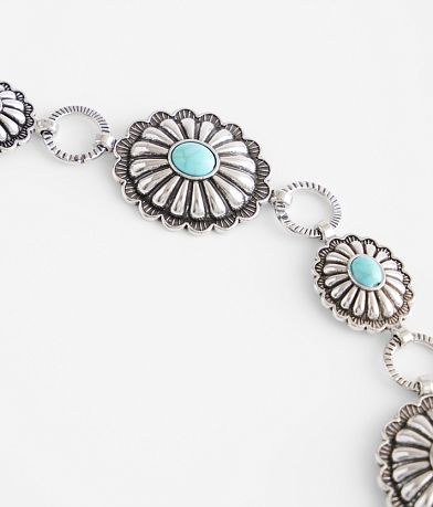 BKE Turquoise Concho Chain Belt MISC_DETAIL_1