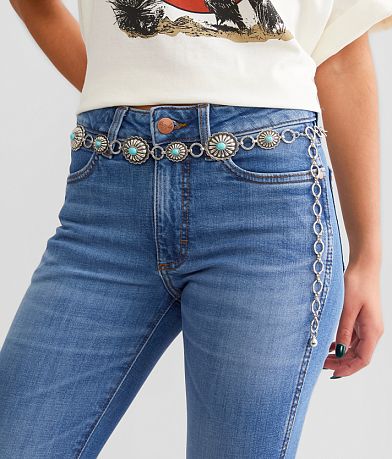 BKE Turquoise Concho Chain Belt MISC_DETAIL_2