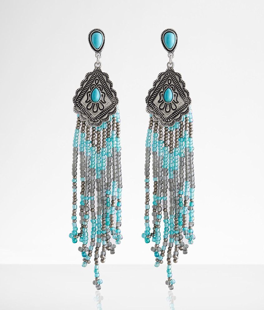 boutique by BKE Western Fringe Earring front view