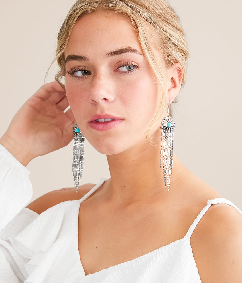 Western Fringe Drop Earring