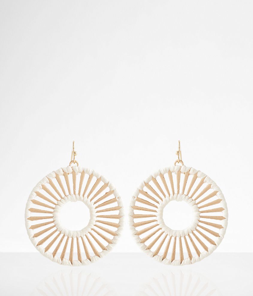 boutique by BKE Raffia Wrapped Earring