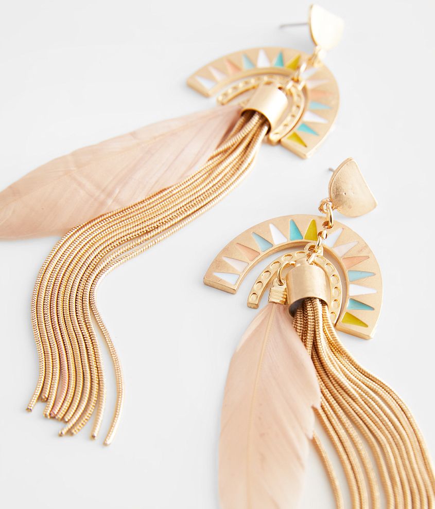 Feather & Fringe Earring