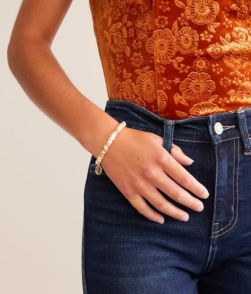 Disc Bead Stretch Bracelet