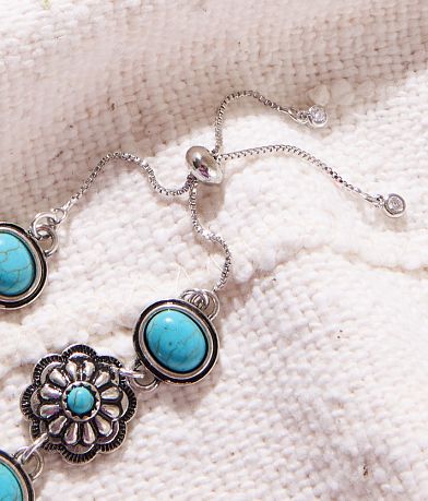 Sterling &amp; Stitch Western Turquoise Bracelet misc detail 1 view
