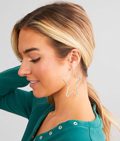 boutique by BKE Star Hoop Earring MISC_DETAIL_2