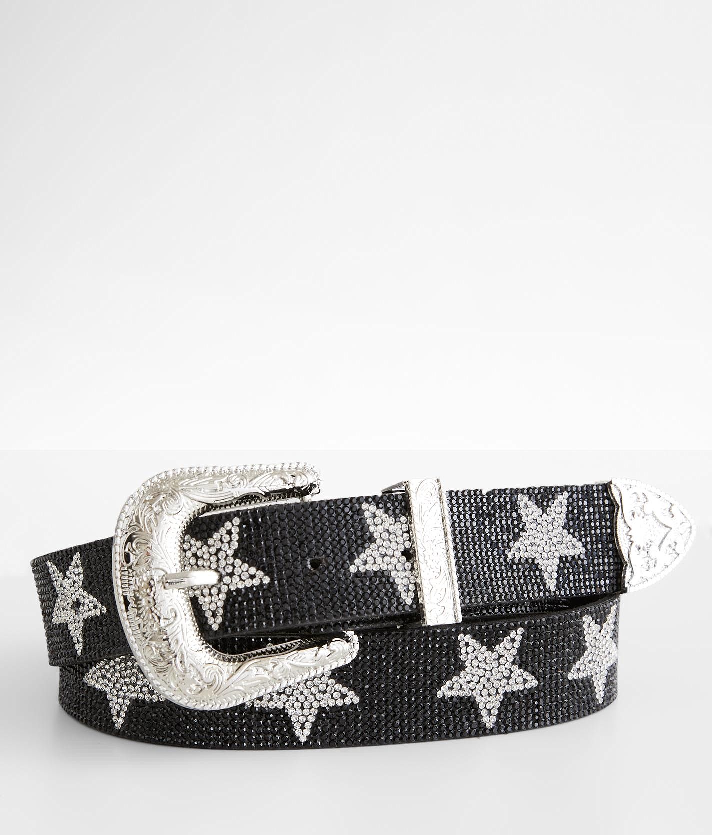 Nwt Black Star Belt Size 80 CYee Y2K Star Buckle Leather Belt Punk Indie Women main image 2